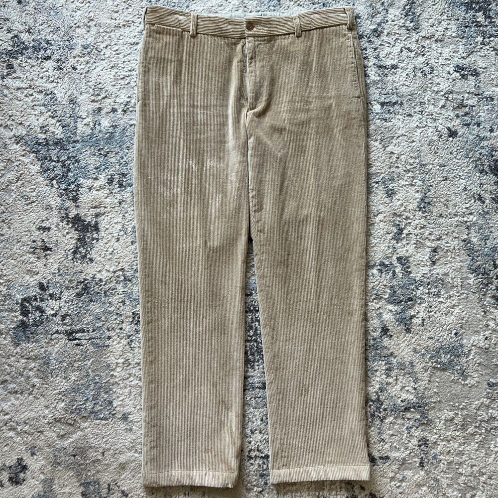 Bills Khakis Mens 37 Tan Wide Wale Corduroy Pants Classic Fit made in usa
